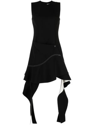 Simkhai asymmetric sleeveless dress - Black