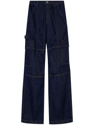 Simkhai Axelle high-rise cargo trousers - Blue