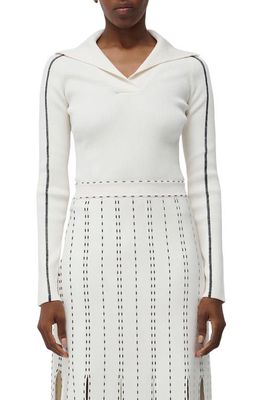 Simkhai Beckie Rib Sweater in Ivory Multi