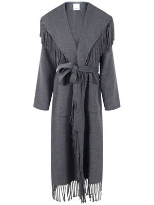 Simkhai Carrie fringe-detailing coat - Grey