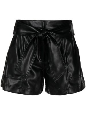 Simkhai Core Mari faux leather shorts - Black