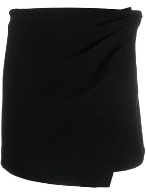Simkhai crystal-embellished asymmetric miniskirt - Black