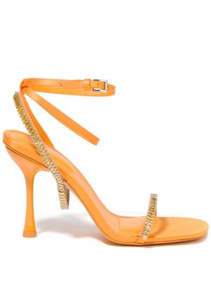 Simkhai crystal-embellished sandals - Orange