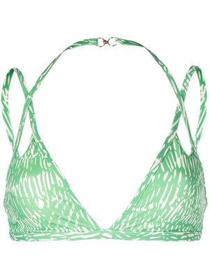 Simkhai cut-out bikini top - Green