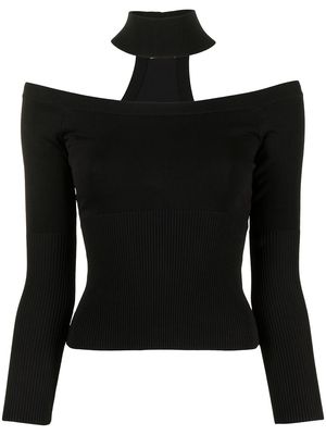 Simkhai cut-out detail knitted top - Black