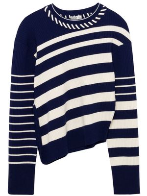 Simkhai Dale striped wool jumper - Blue