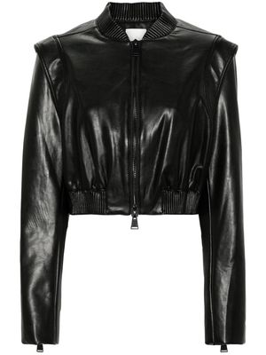 Simkhai elasticated-waist cropped jacket - Black