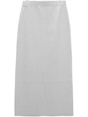 Simkhai Ellison bead-embellished midi skirt - Neutrals