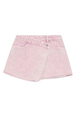 Simkhai Flamingo Organic Cotton Wrap Denim Miniskirt