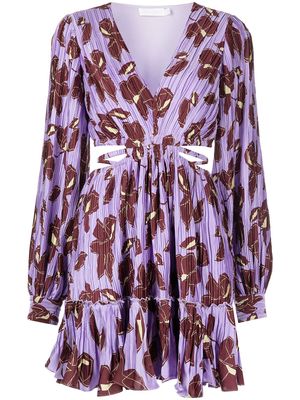 Simkhai floral-print minidress - Purple