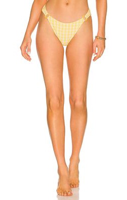 SIMKHAI Francesca Bikini Bottom in Yellow