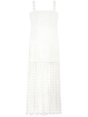 Simkhai fringe-detail sleeveless dress - White
