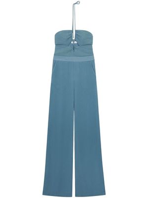 Simkhai Gala plissé-detail jumpsuit - Blue