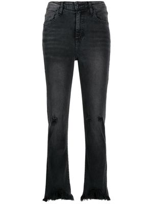 Simkhai high-waisted flared jeans - Grey