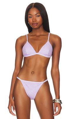 SIMKHAI Joelle Bikini Top in Lavender