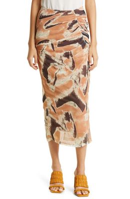 Simkhai Kensingten Mesh Skirt in Soft Clay Multi