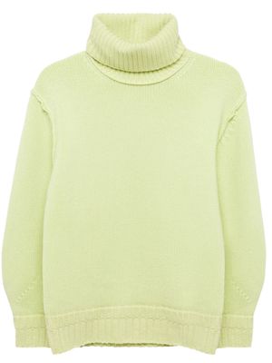Simkhai Leylani roll-neck ribbed-knit jumper - Green