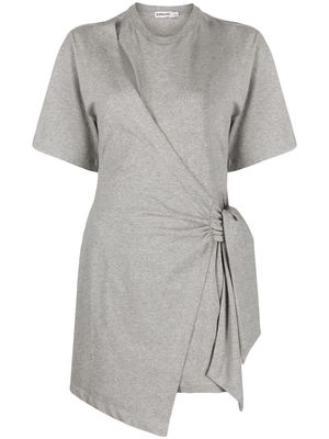 Simkhai Livia cut-out wrap minidress - Grey