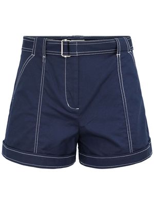 Simkhai Lourie belted denim shorts - Blue