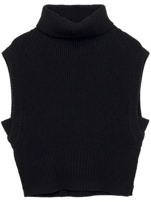 Simkhai Maple roll-neck ribbed-knit top - Black