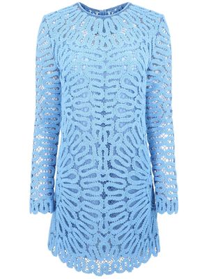 Simkhai McCall crochet-embroidered minidress - Blue