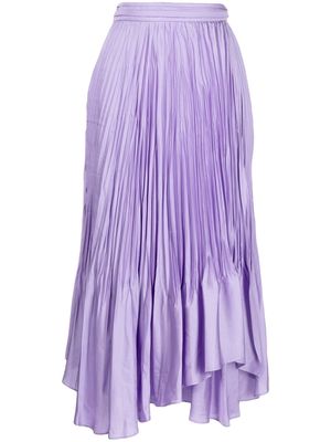 Simkhai Mckenna pleated midi skirt - Purple