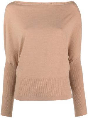Simkhai off-shoulder wool-blend jumper - Brown