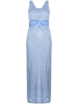 Simkhai Rayne sequined maxi dress - Blue