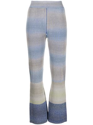 Simkhai ribbed-knit trousers - Blue