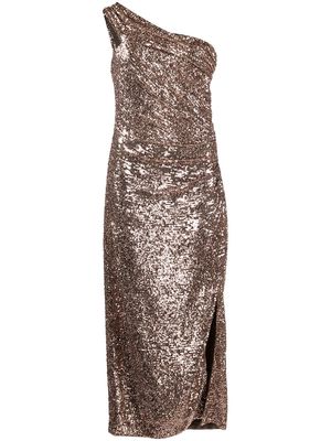 Simkhai sequin-embellished one-shoulder gown - Gold