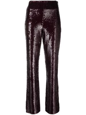 Simkhai sequinned flared trousers - Purple