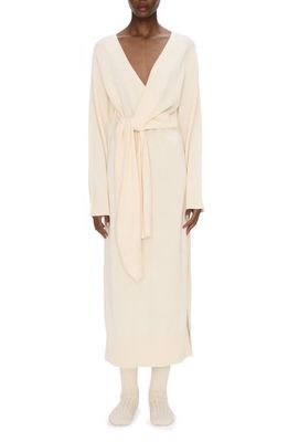 Simkhai Skyla Long Sleeve Cotton & Cashmere Sweater Dress in Ivory