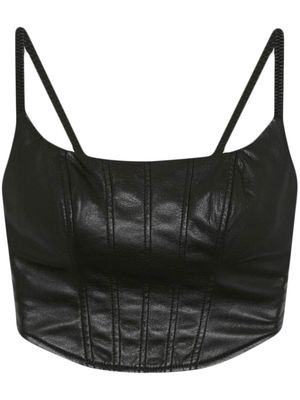 Simkhai Standard Dune corset-style top - Black
