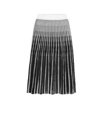 Simkhai Striped stretch-knit midi skirt