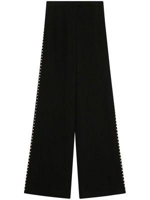 Simkhai stud-detail wide-leg trousers - Black