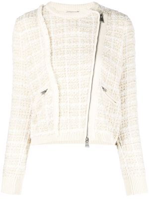 Simkhai zip-up tweed jacket - Neutrals