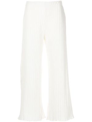 SIMON MILLER Alder wide-leg cropped trousers - White