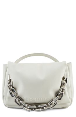 Simon Miller Linked Turnover Faux Leather Shoulder Bag in Macadamia