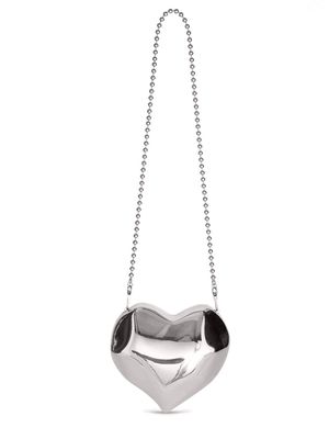 Simon Miller Molded Heart metallic shoulder bag - Silver