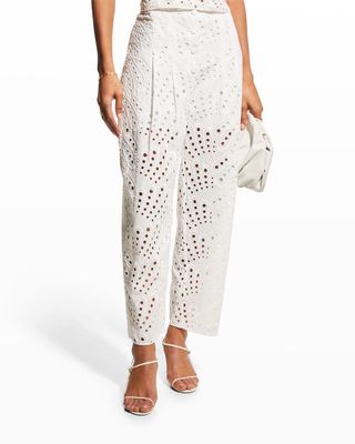 Simone Broderie Anglaise Trousers