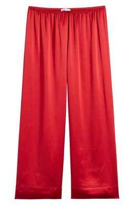 Simone Perele Dream Satin Pajama Pants in Tango Red