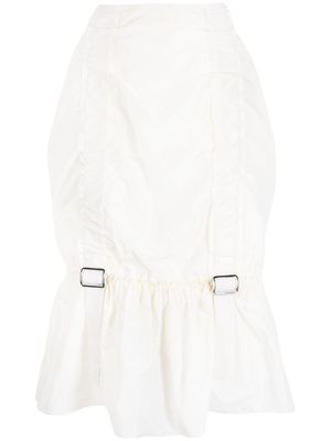 Simone Rocha adjustable midi skirt - White
