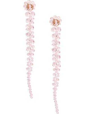 Simone Rocha ball teardrop earrings - Pink