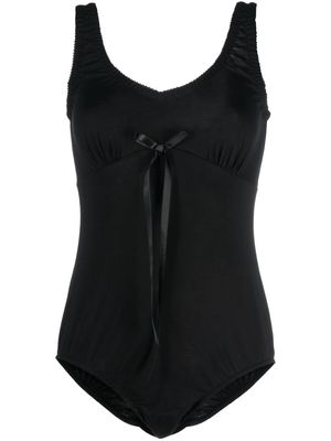 Simone Rocha bow-detail cotton bodysuit - Black