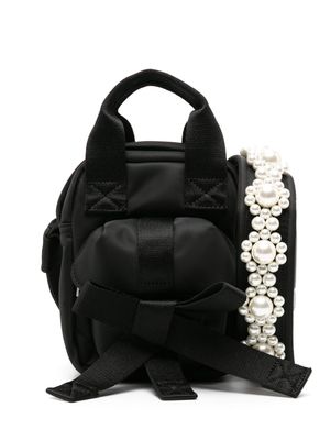 Simone Rocha bow-detail crossbody bag - Black