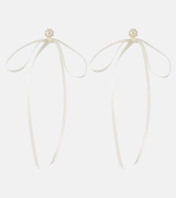 Simone Rocha Bow-detail faux pearl earrings