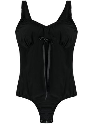 Simone Rocha bow-embellished stretch-jersey bodysuit - Black