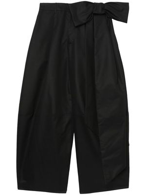 Simone Rocha bow wide-leg trousers - Black