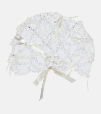 Simone Rocha Bridal crystal-embellished veil