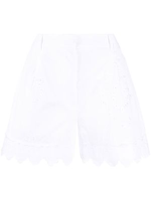 Simone Rocha broderie-anglaise cotton shorts - White